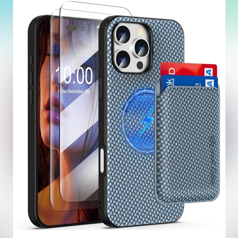 iPhone case 16 Pro Max with protection glass and magnetic